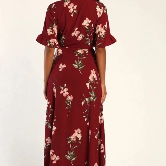 Wrap maxi dress LAST CHANCE BEFORE ITS DONATED - Picture 2 of 4